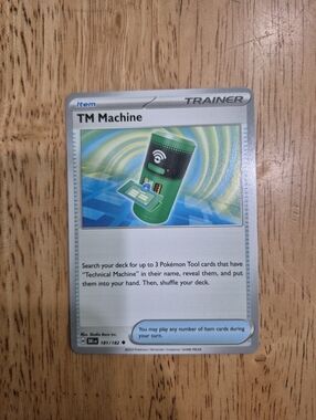 QTY 3 Pokémon TM Machine Trainer Item Card